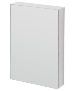 Wooden Bathroom Mirror Cabinet | Wireworks Magnifier, White Oak