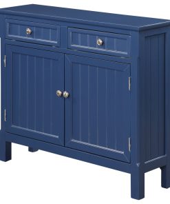 Two Door Two Drawer Cupboard, Yukon Blue