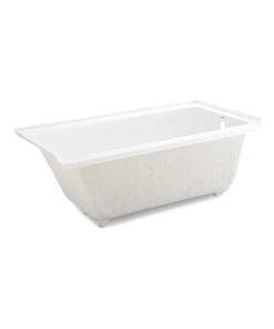 Swiss Madison SM-DB562 Voltaire 48" Drop In Acrylic Soaking Tub - Glossy White