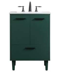 24" Bathroom Vanity, Green