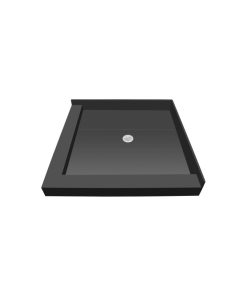 TileRedi P4236CDL-PVC 42x36 Double Curb Pan Center Drain
