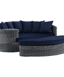 Summon Outdoor Patio Sunbrella Daybed, 2-Piece Set