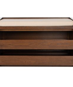 Thomas Storage Bench Walnut/Beige