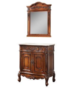 33" Unique Classic Benson Bathroom Sink Vanity and Mirror