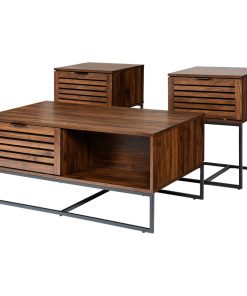 3-Piece Table Set, Dark Walnut