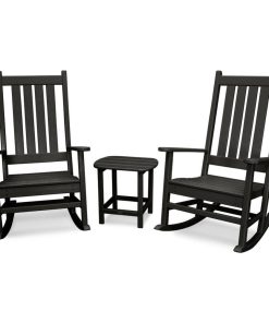 Vineyard 3-Piece Rocking Set, Black