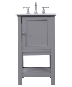 19" Single Bathroom Vanity Set, Gray