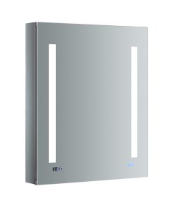 Tiempo 24" Wide x 30" Tall Bathroom Medicine Cabinet w/ LED Lighting & Defogger