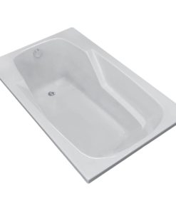 Troy 36 x 60 Rectangular Soaker Drop-In Bathtub - Tub w/ Reversible Drain
