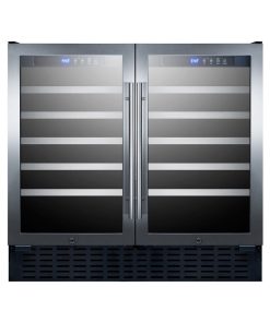 Summit SWC3668 36"W 68 Bottle Capacity - Black / Stainless Steel