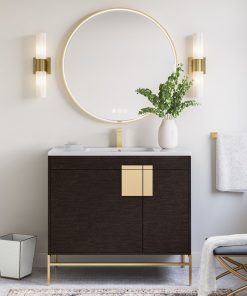 The Lockhart Bathroom Vanity, Single Sink, 36", Black, Freestanding