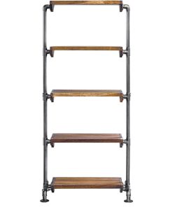 Uttermost 25414 Rhordyn 30"W Five Shelf Iron and Wood Utility - Natural