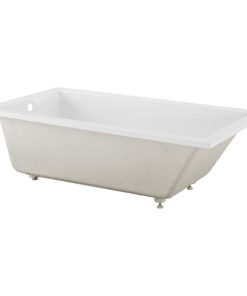 Swiss Madison SM-DB567 Voltaire 72" Drop In Acrylic Soaking Tub - Glossy White