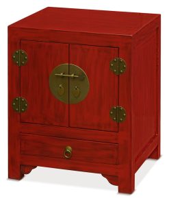 Red Elmwood Chinese Ming Cabinet