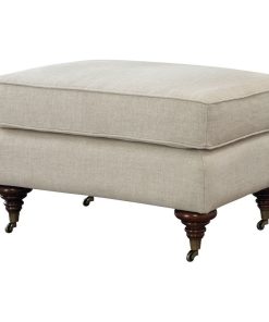 Universal Furniture Curated Churchill Ottoman, Belgian Linen