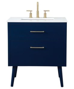 30" Bathroom Vanity, Blue