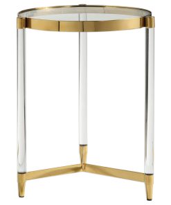 Uttermost Kellen Glass Accent Table