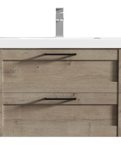 The Cosmo Wall Mounted Modern Bathroom Vanity, Eve, 30"