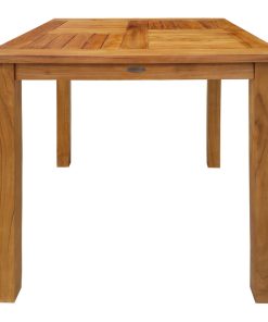 Teak Wood Seville Outdoor Patio Counter Height Bistro Table, 27"