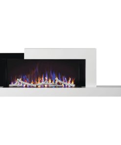 Stylus Wall-Mount Electric Fireplace with Shelf, 59-Inch