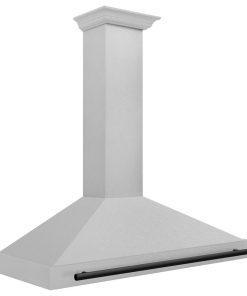48" Autograph DuraSnow Stainless Steel Range Hood, Matte Black