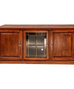 Traditional Alder TV Cart With Media Storage