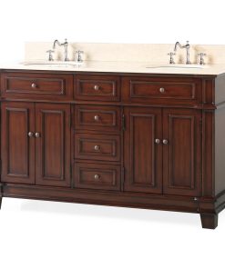 60" Sanford Double Sink Large Bathroom Vanity