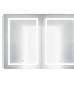 48"x36" LED Medicine Cabinet With Dimmer/Defogger, Makeup Mirror, and USB