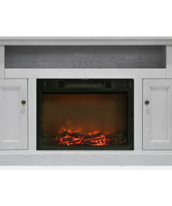 47.2"X15.7"X30.7" Sorrento Fireplace Mantel With Insert - White