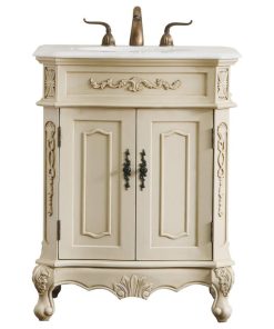 27" Single Bathroom Vanity Set, Light Antique Beige
