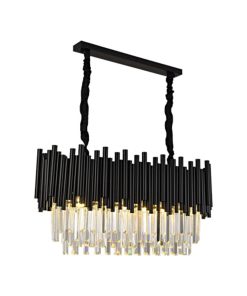 Vigo Crystal Dining Room Chandelier, Length 40"