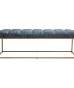 59 Inch Bench Blue Blue Retro Moe's Home