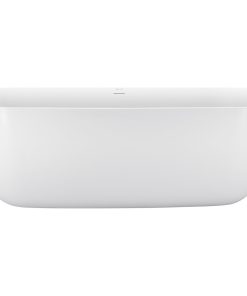58-in W Freestanding Soaking Acrylic Bathtub
