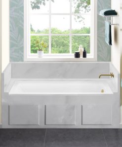 Voltaire Acrylic With Integral Tile Flange, 66"x32", Right Hand Drain