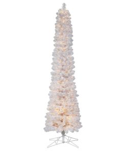 White Artificial Series Christmas Tree , Warm White, 9'