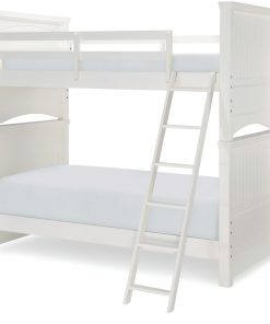 Summerset Complete Twin Over Twin Bunk Bed, Ivory