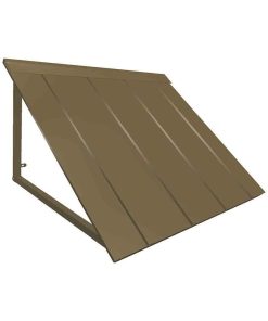 4' Houstonian Metal Standing Seam Awning, Bronze