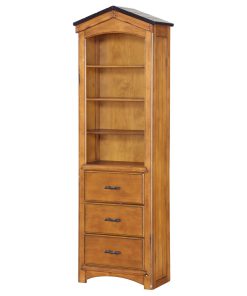 Tree House Loft Bed and Cabinet, Rustic Oak, Bookcase