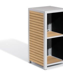Travira Modular Valet Base Shelves, Natural Tekwood