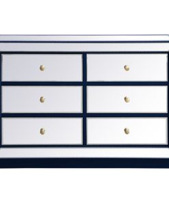 48" Mirrored Cabinet, Blue