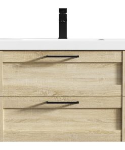 The Cosmo Wall Mounted Modern Bathroom Vanity, Ace, 30"