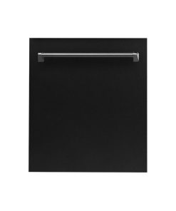 24" Black Matte Top Control Dishwasher 120-Volt With Traditional Style Handle