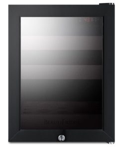 Summit LX114L BeautiFridge 14"W .85 Cu. Ft. Capacity Cosmetic - Black / Pink /