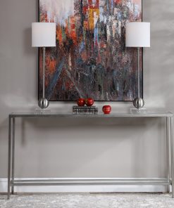 Uttermost Hayley Silver Console Table
