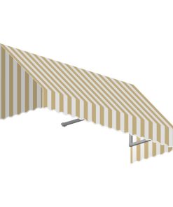 5' San Francisco Window/Entry Awning, Linen/White