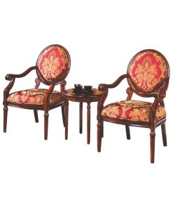 3-Piece Traditional Living Room Accent Chair Set
