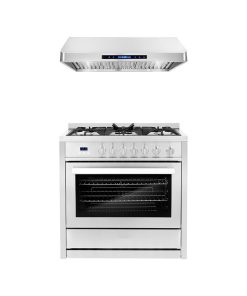 2-Piece Kitchen, 36" Gas Range and 36" Under Cabinet Range Hood