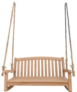 Teak Wood San Jose Double Outdoor Porch Swing, 4'