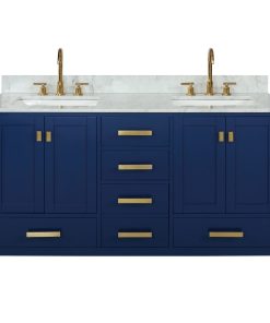 Valentino Single Vanity, Blue, 60"