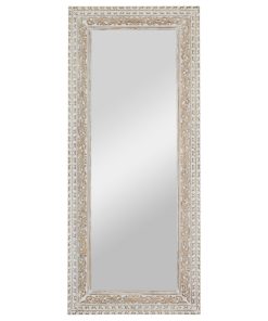 White Wood Traditional Wall Mirror, 84"x36"x2"